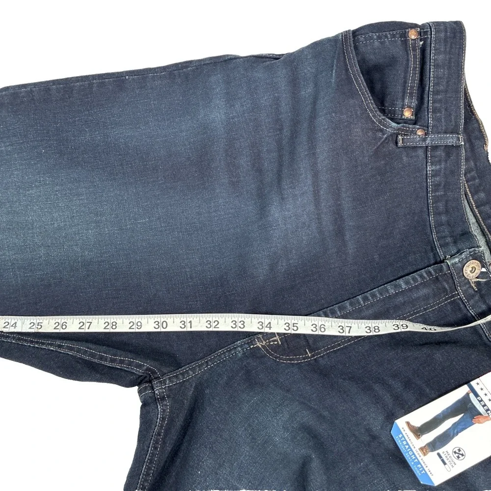 New Mens Wrangler Five Star Premium Straight Jeans Size 40x30 NWT